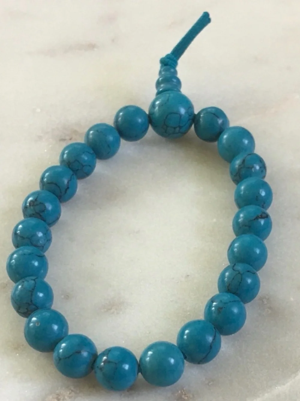 Turquoise Beaded Stretch Bracelet
